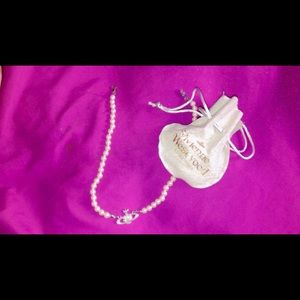 Vivienne Westwood Pearl Silver Necklace